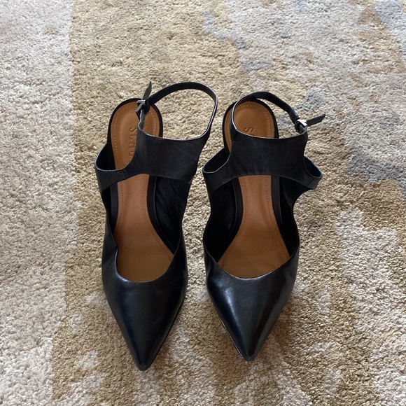 SCHUTZ Genuine Leather Stiletto Sling Back - Picture 5 of 6